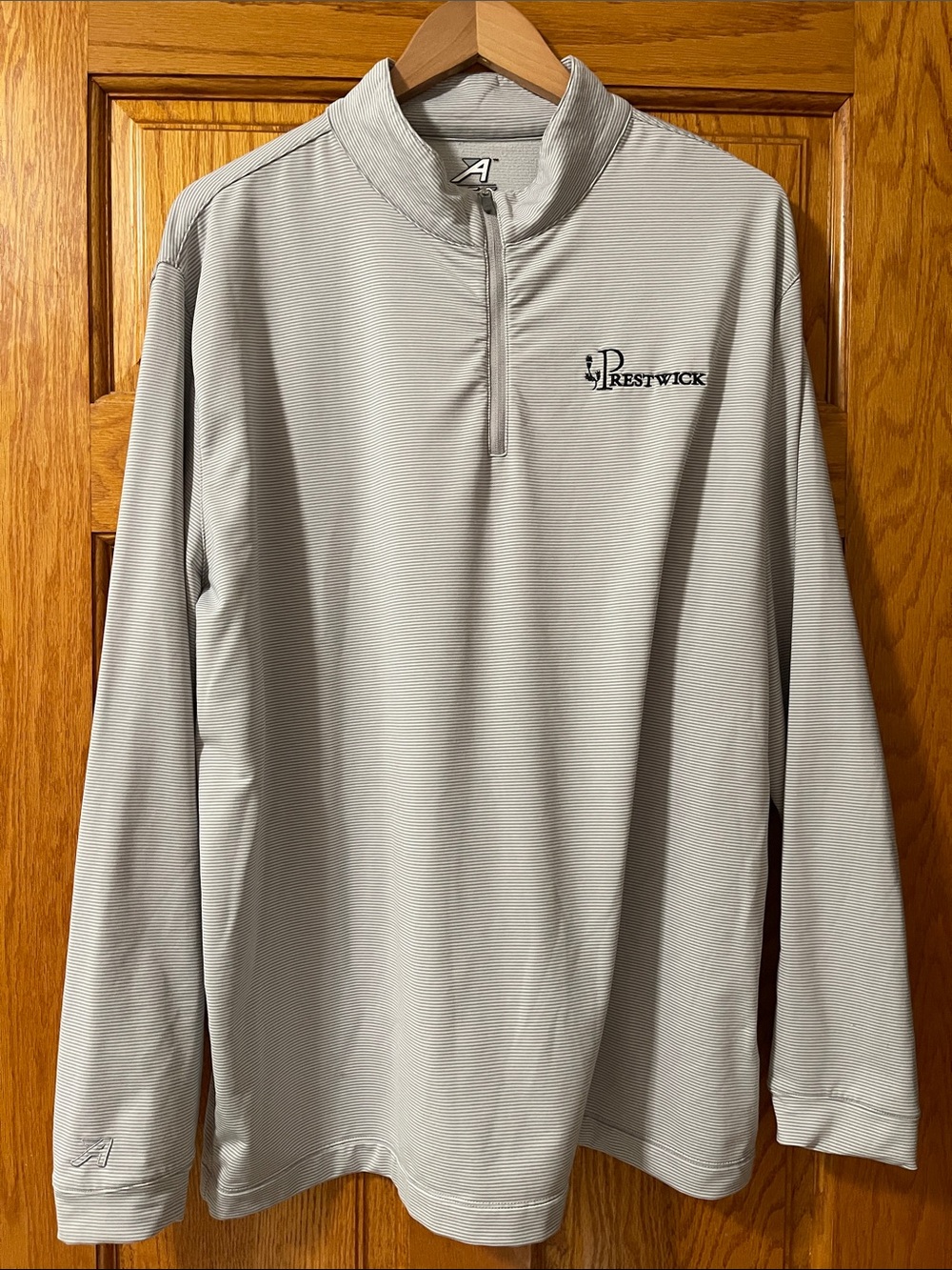 Prestwick Light Gray Quarter-Zip Pullover
